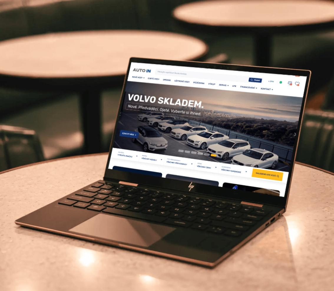 E-shop AUTO IN – katalog vozů s designem a filtrací na míru