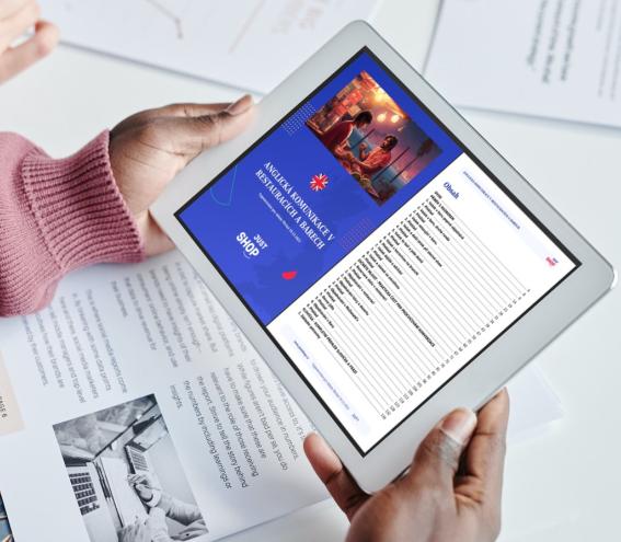 Unikátní platforma JustShop pro tvorbu a prodej e-booků