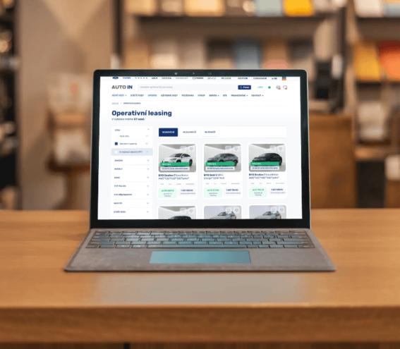 Redesign webu AUTO IN – moderní a funkční prezentace vozů