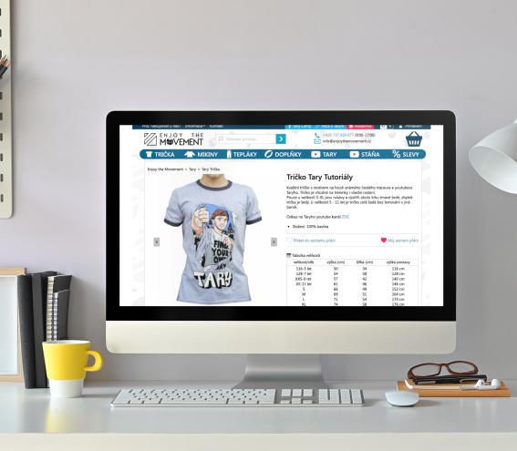 E-shop s oblečením pro známého Youtubera Taryho