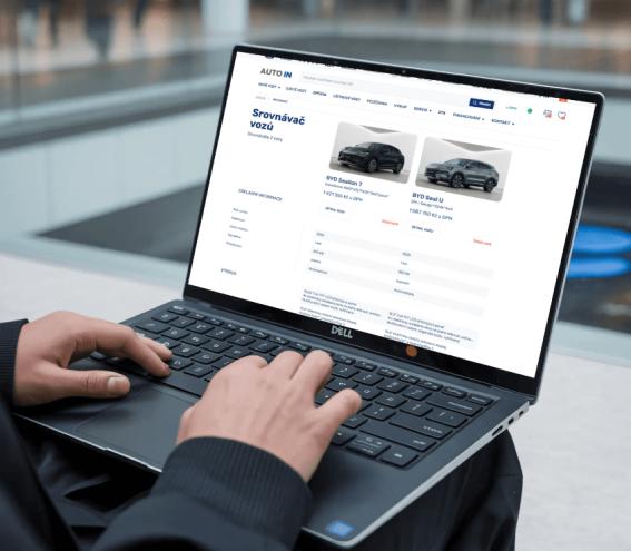 Redesign webu AUTO IN – moderní a funkční prezentace vozů